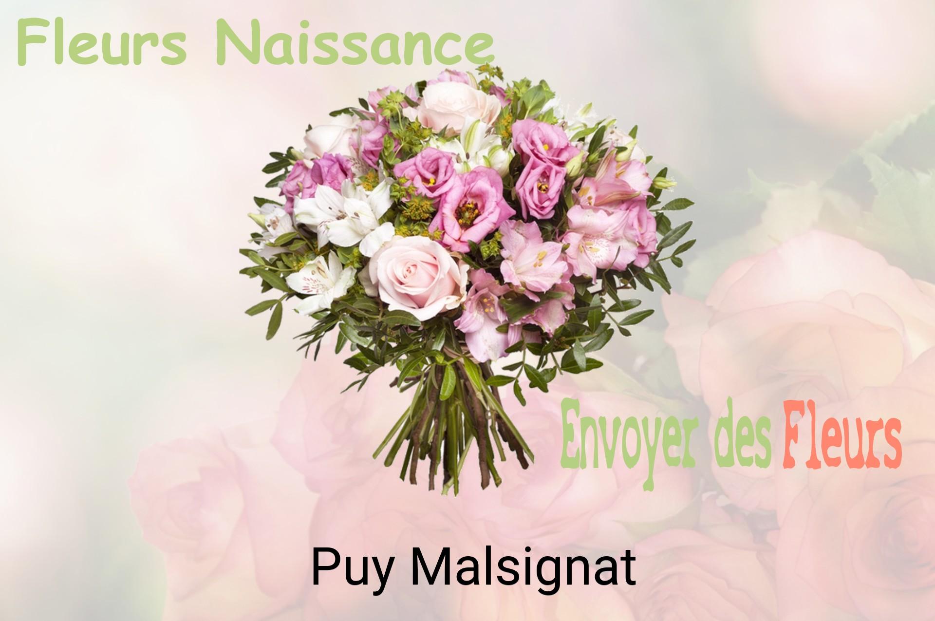 Bouquet de fleurs de naissance livré à Puy-Malsignat